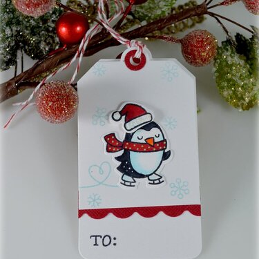 Penguin Tag***Mixing Lawn Fawn Products