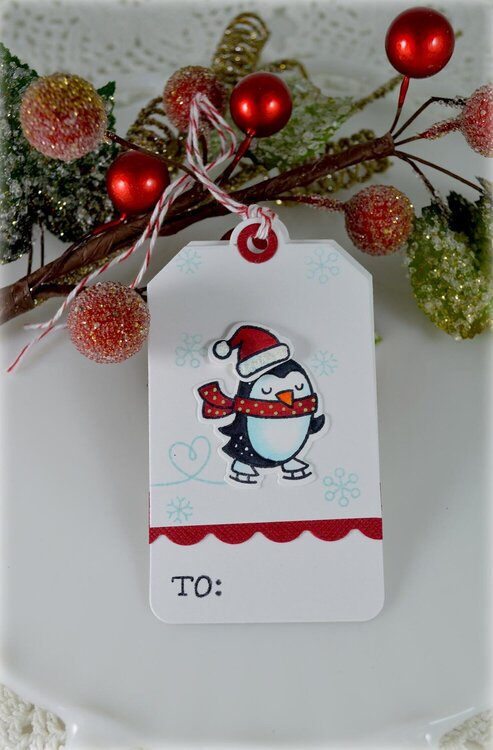 Penguin Tag***Mixing Lawn Fawn Products