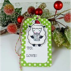 New Lawn Fawn "Baah Humbug" Christmas Tag