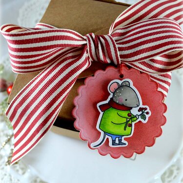 Harvest Mouse Christmas Tag-My Favorite Things