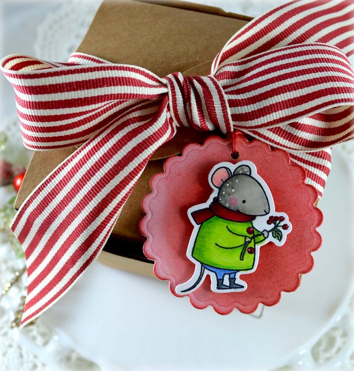 Harvest Mouse Christmas Tag-My Favorite Things