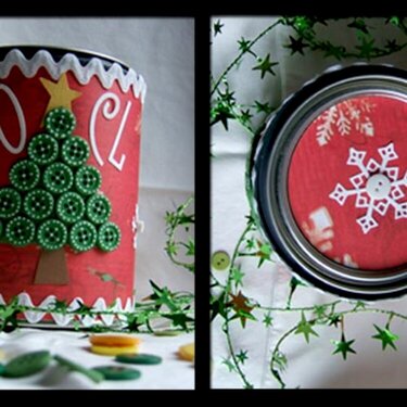 Holiday paint can