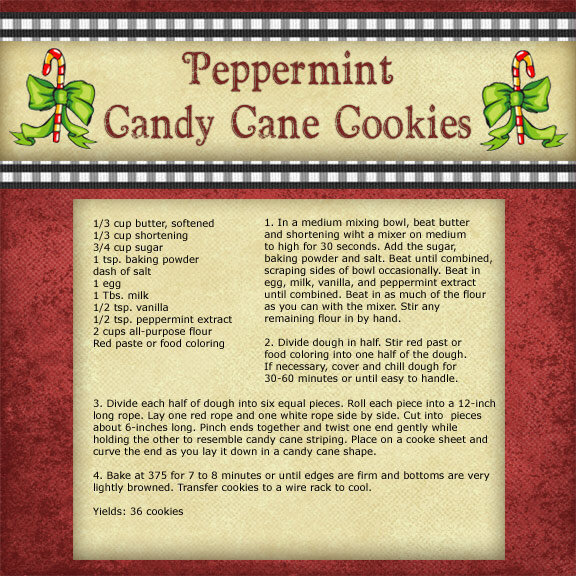 Peppermint Candy Cane Cookies