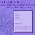 Ghirardelli Choc. Chip Cookies w/ Almond Toffee Bits