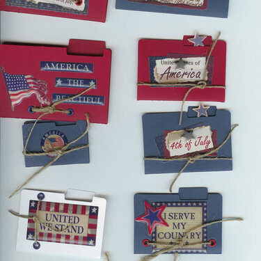 Mini File Folders Patriotic Swap