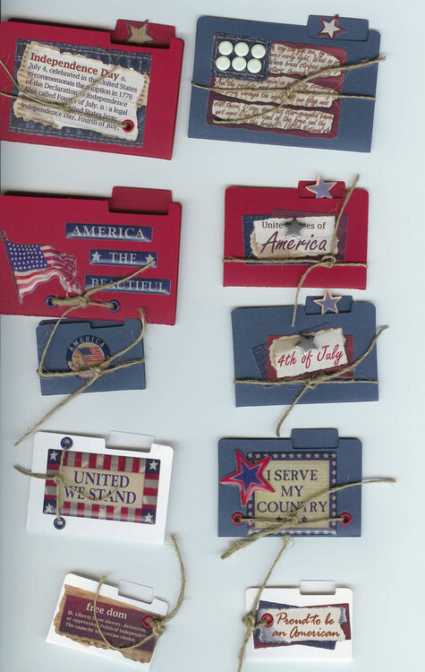 Mini File Folders Patriotic Swap