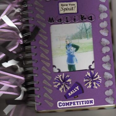 Malika's cheerleading notebook