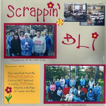 Scrappin at the BLI