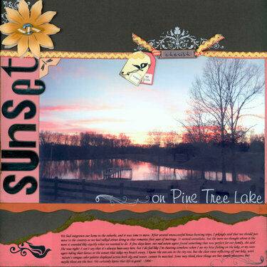 Sunset on Pine Tree Lake