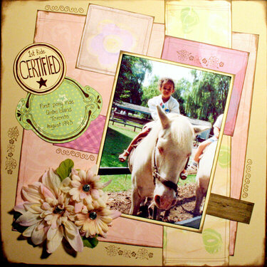 First Ride **February Use Your Scrap Challenge**