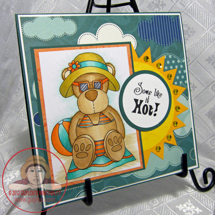 Sunny Holiday Bear BD Card