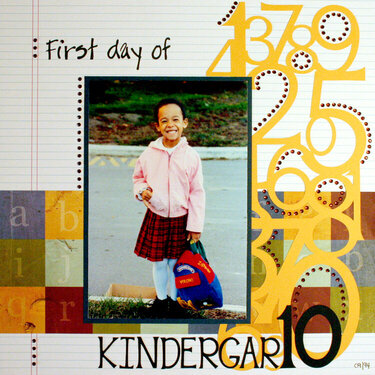 First day of kindergarten
