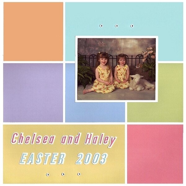 Chelsea and Haley: Easter 2003