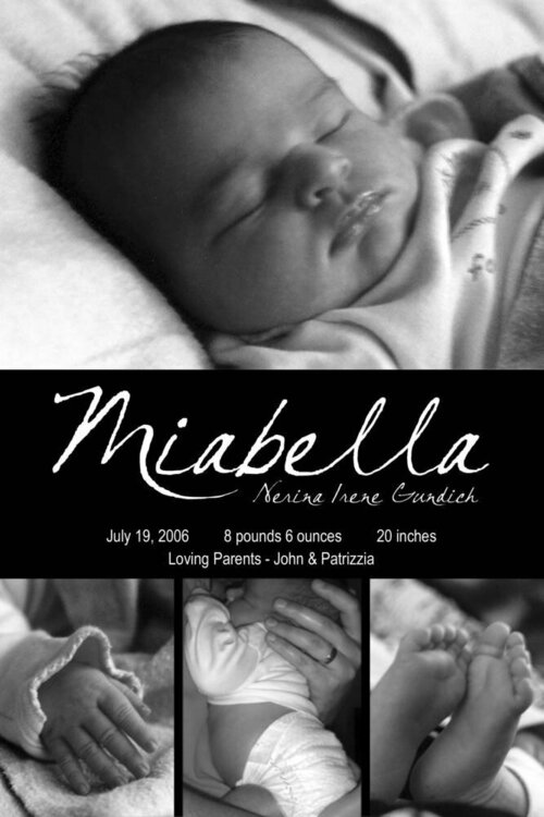 Miabella&#039;s Announcement