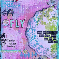 Fly Mixed Media Piece - C'est Magnifique June Kit