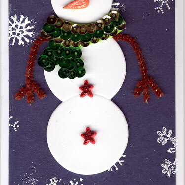 Snowman Christmas Card #2