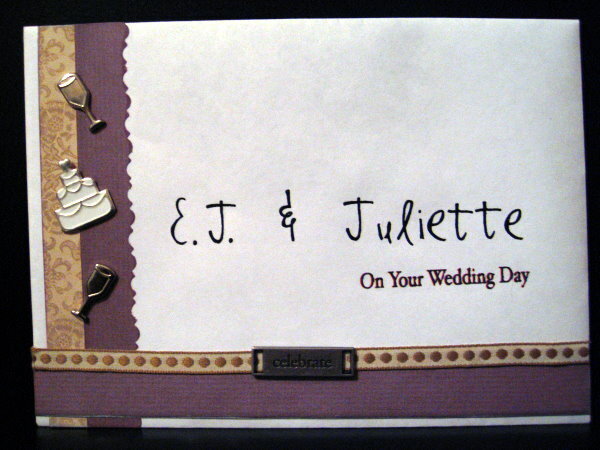 Bride &amp; Groom Wedding Card -Envelope