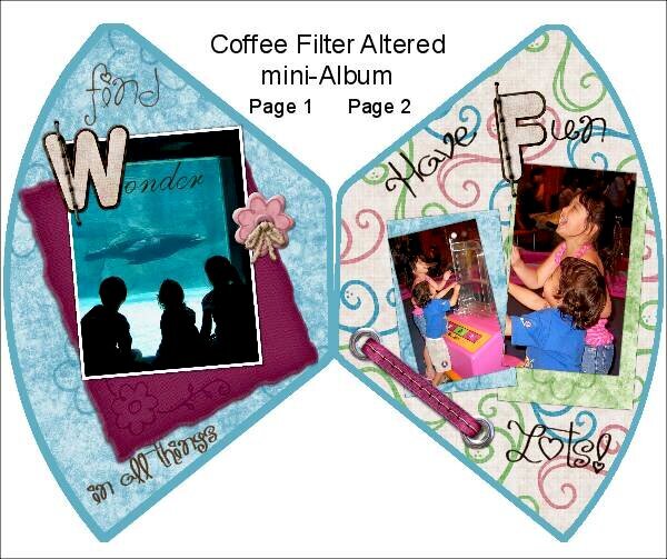 Bloom Where You are Planted (Coffee filter album) P 1,2