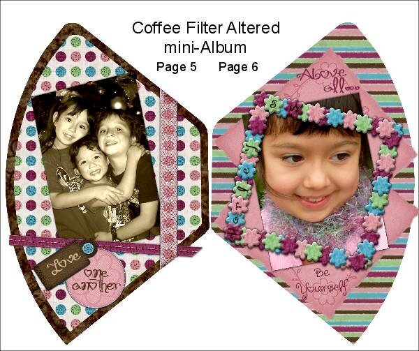 Bloom Where You are Planted (Coffee filter album) P5,6
