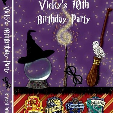 Harry Potter Album Cover/Birthday Card