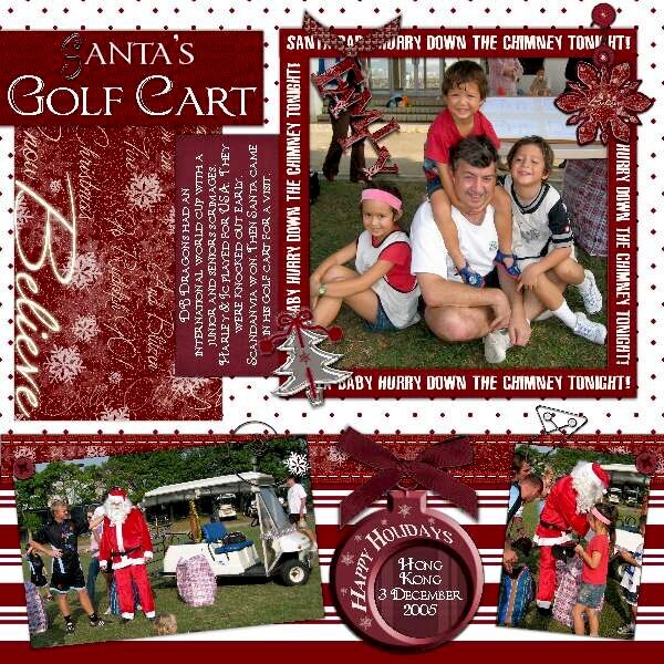 Santa&#039;s Golf Cart