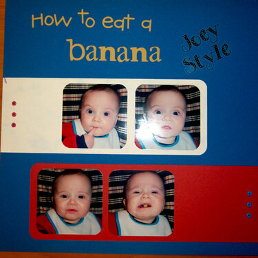 How to eat a banana Joey style p1