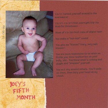 Joey&#039;s Fifth Month