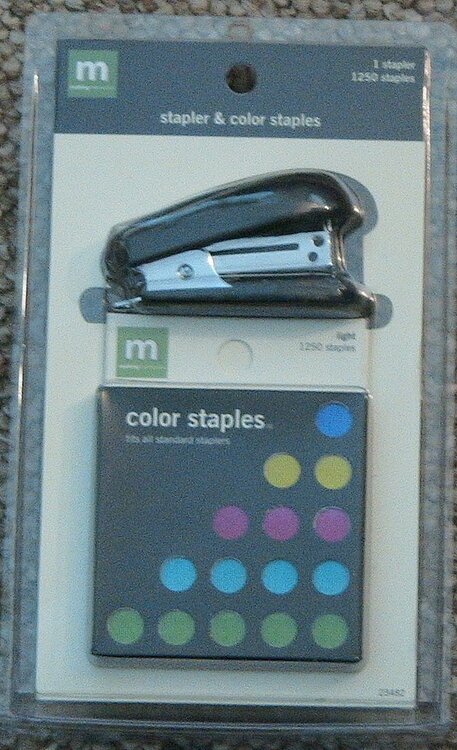 MM Stapler and Color Staples