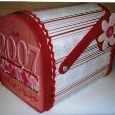 altered Valentines mailbox