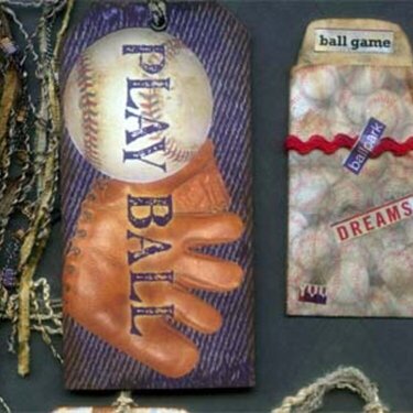 Baseball Tags and Folder