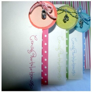 Baby charm cards