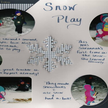 snow play