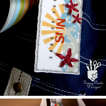 &quot;Beach Bag Tag&quot; Fancy Pants Designs