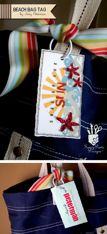 &quot;Beach Bag Tag&quot; Fancy Pants Designs