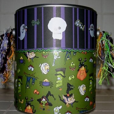 Halloween Themed Altered Paint Can