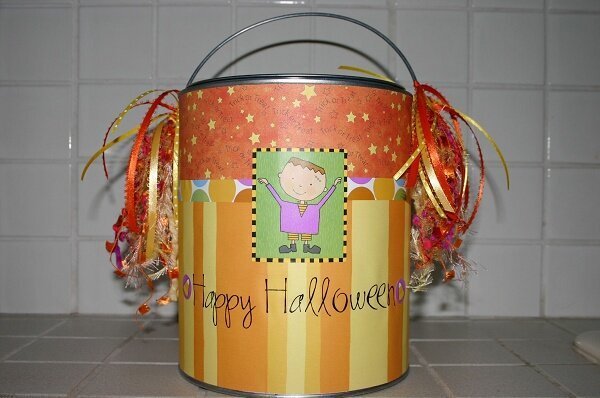 Halloween Themed Altered Paint Can