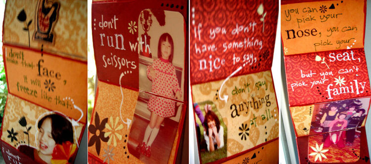 Motherly Advice - altered candy tin w/ mini album