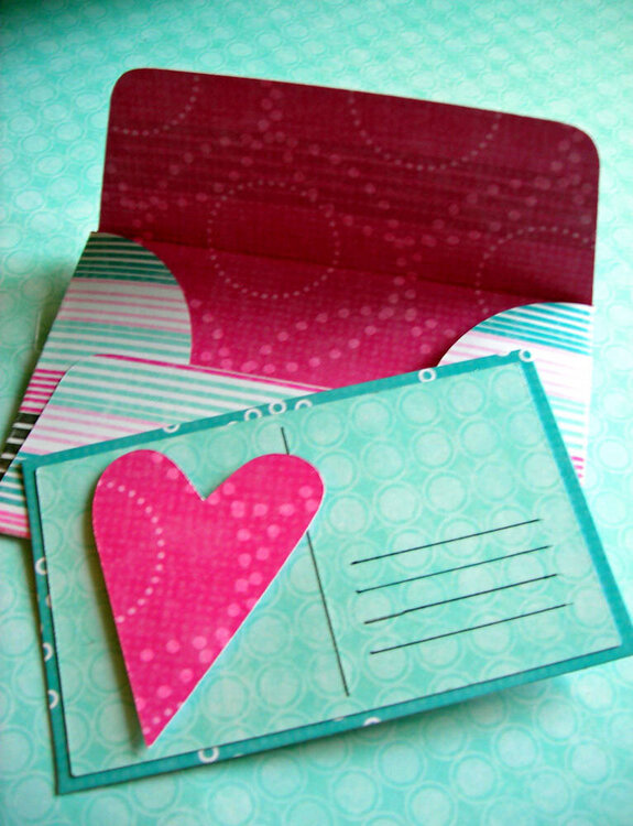 Valentines card and envelope