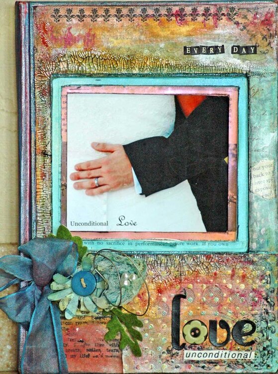 Unconditional Love- Altered book