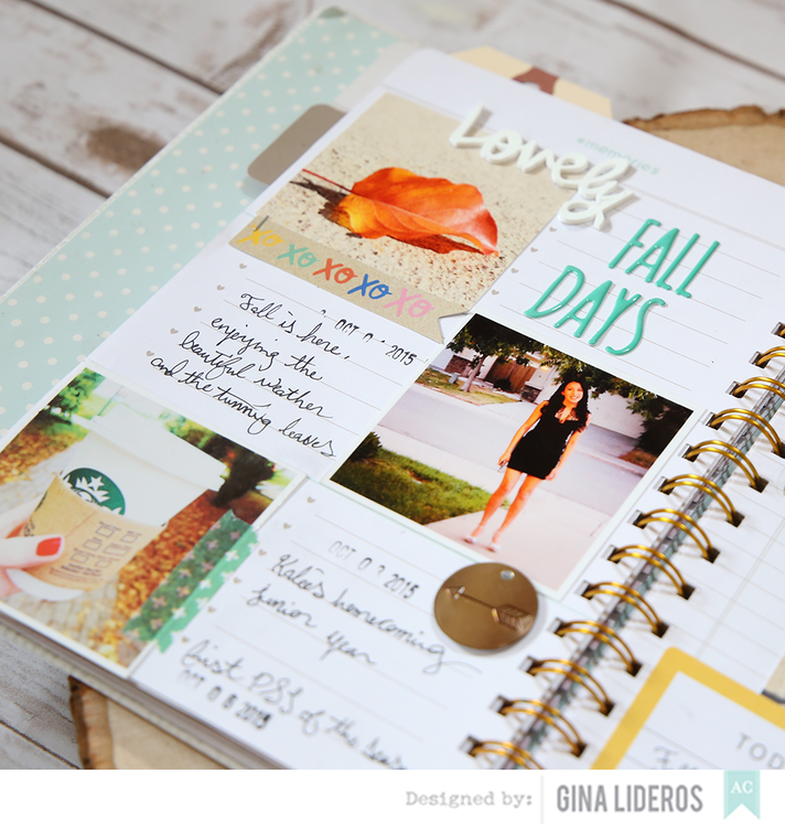 October Planner page