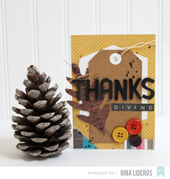 Thanksgiving card *American Crafts Design Team