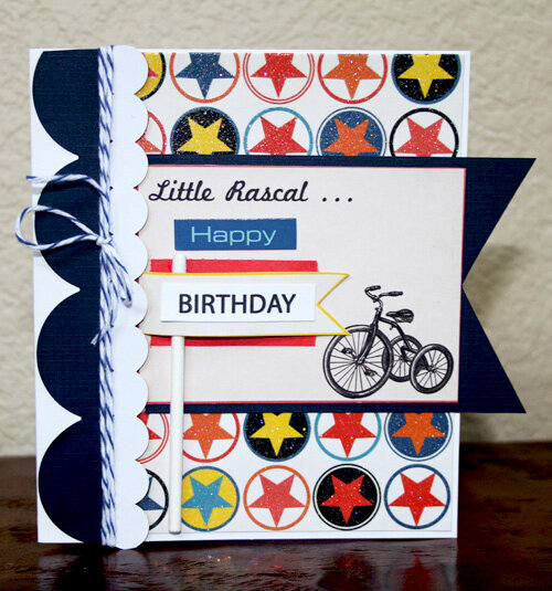 Little Rascal happy birthday card