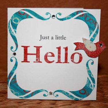 just a little Hello card