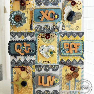 Pink Paislee Indigo Bleu