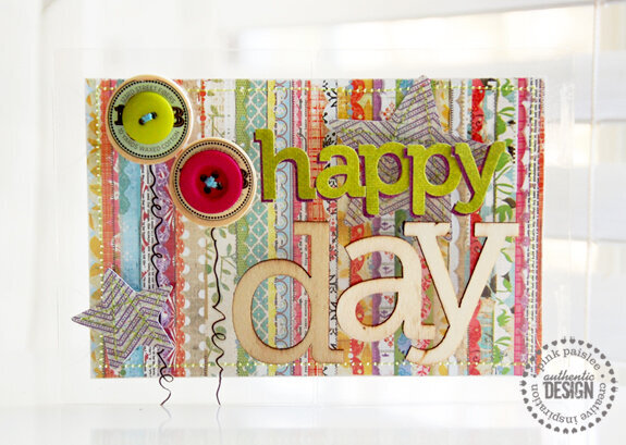 happy day  **Pink Paislee/Clear Scraps**
