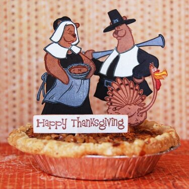 Thanksgiving pie toppers  *Purple Onion Designs*
