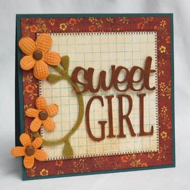 sweet girl  {Sketch This:  Cards!}