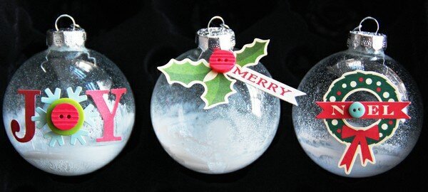 frosted glass ornaments  **October Afternoon**