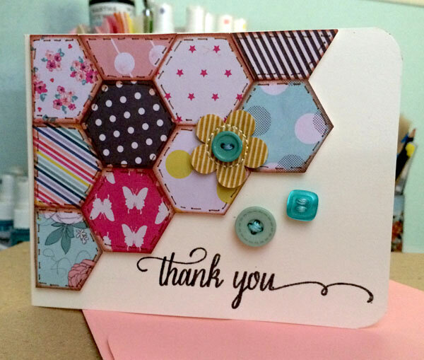 Patchwork Thank You Card