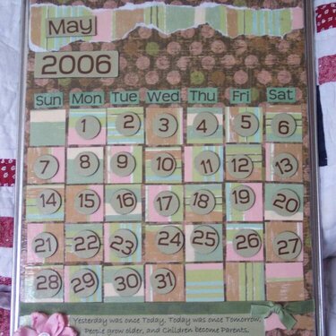 Magnetic Cookie Sheet Calendar